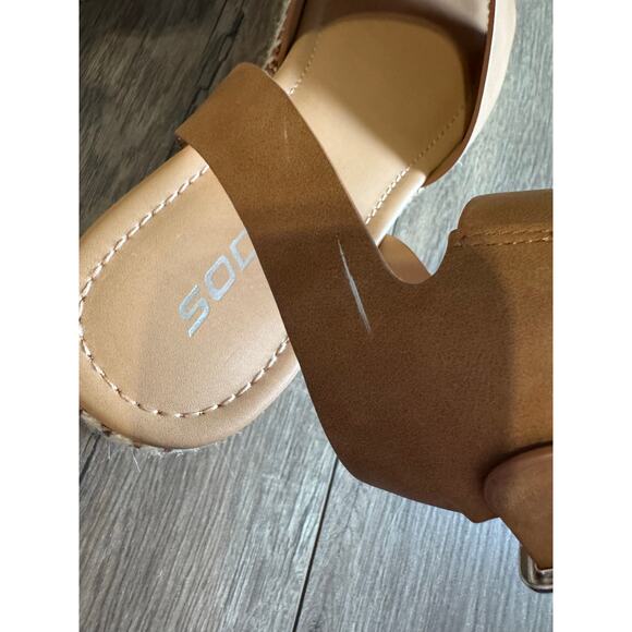 Soda‎ Topic Open Toe Platform Sandals Size 9 - Picture 6 of 7